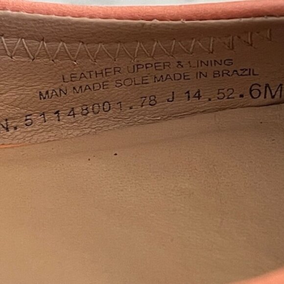 TORY BURCH Minnie Travel Ballet w/ Logo Soft Nappa Leather Sunshine 6 - Picture 8 of 17